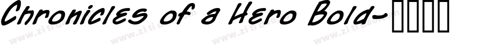 Chronicles of a Hero Bold字体转换